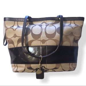 Coach Tan Handbag Tote Satchel Purse DO868-12429